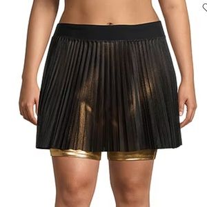 XXL Women’s Sports Illustrated Mesh Black and Gold Shorts / Skorts